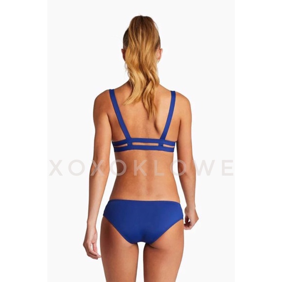 Vitamin A Neutra Bralette Bikini Top in Deep Blue NWT - Picture 5 of 13